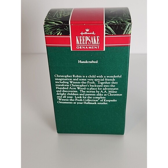 Christopher Robin Hallmark Keepsake Ornament Winnie -The-Pooh Collection w/ Box - Picture 11 of 12